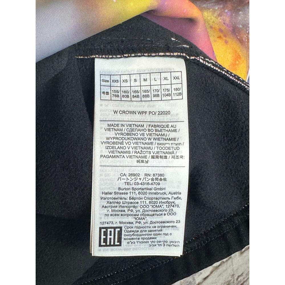 Burton Crown Weatherproof HD Hoodie multicolor (stout white voyager) size M NWT - Picture 9 of 15